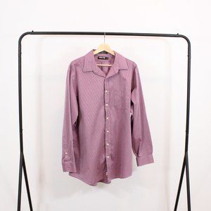 *Kirkland Tailored Fit Purple Striped Dress Shirt